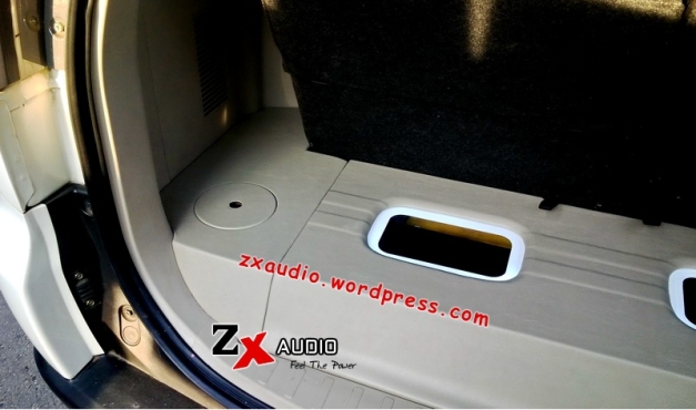 Detail Kiri Box Kosmetik Audio Mobil Mitsubishi Pajero Dakar Putih @ZX_Audio