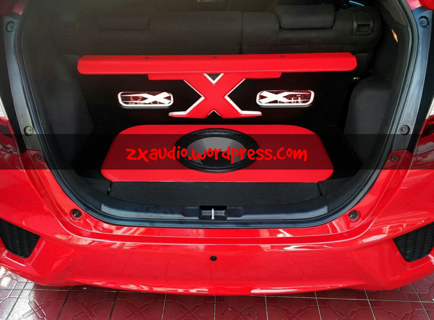 Carsmetic Audio Dan Peredam Suara Mobil Honda Jazz RS 2016 Red